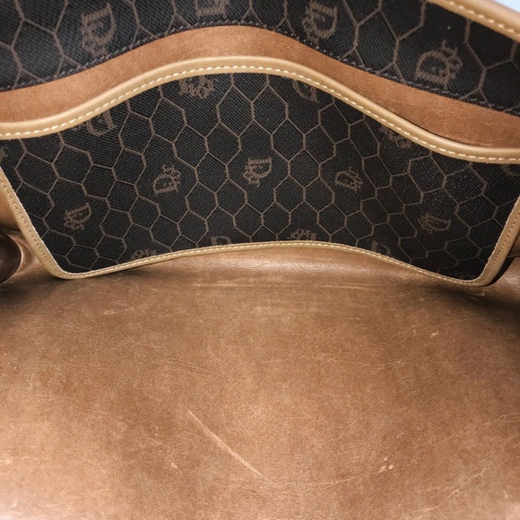 Christian Dior Brown Vintage Monogram Shoulder Bag - Picture 10 of 16